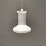 Double layered opal glass lamp, produced at Holmegaard Glassworks for Lyskaer Lighting, Denmark 70s