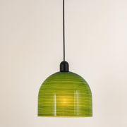 Green glass suspension by Peill Putzler, Germany, 1970