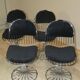 Margot chairs and Tulip dining table by Gastone Rinaldi for Rima, Italy, 1968, set of 5.