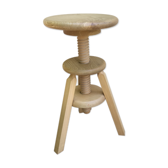 90s wooden screw stool