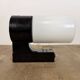Industrial Brown Bakelite Wall Light with Milk Glass, 1960s