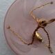 Pendant light rose gold glass paste birds