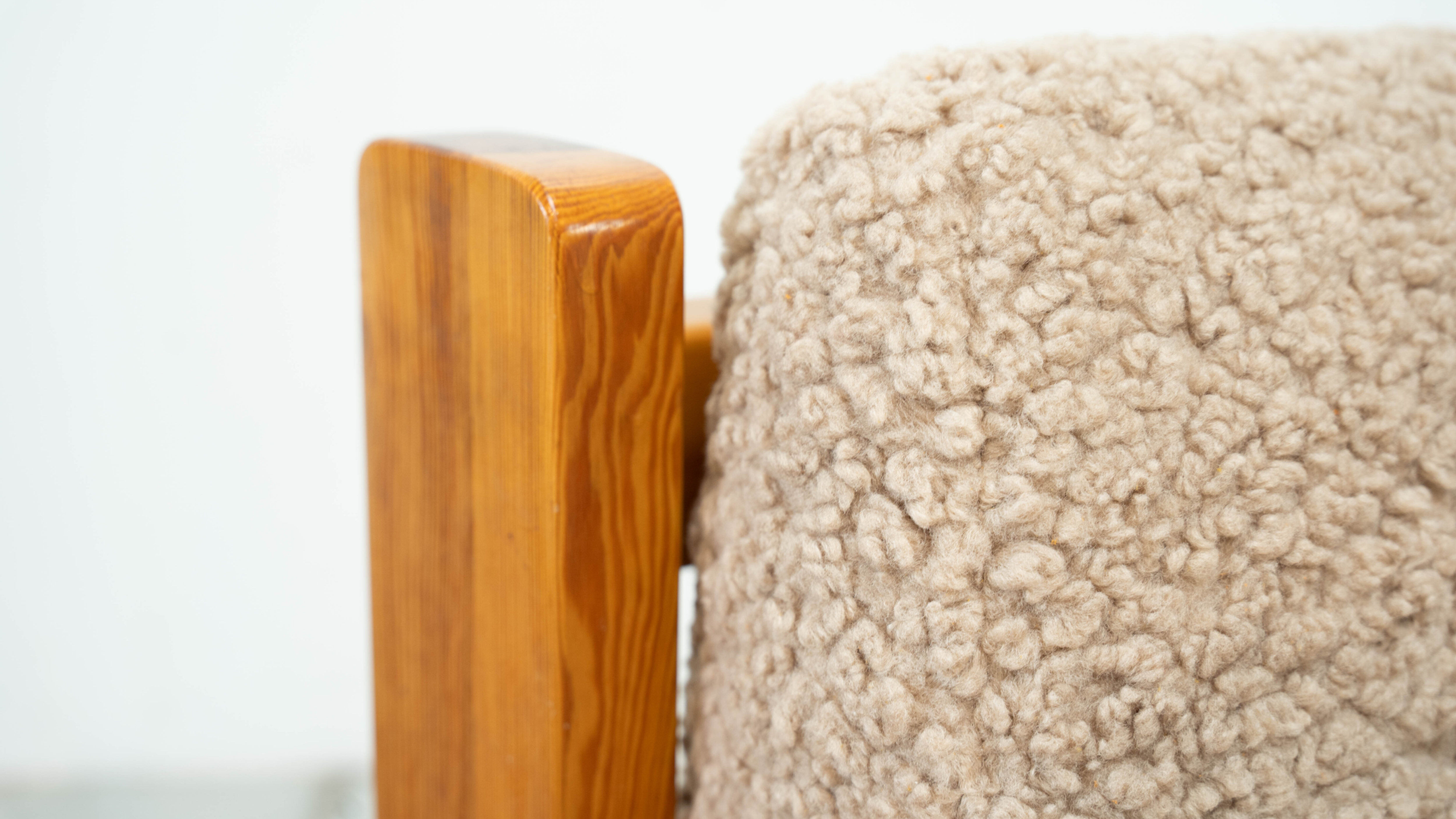 Set of two brutalist lounge chairs