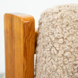 Set of two brutalist lounge chairs