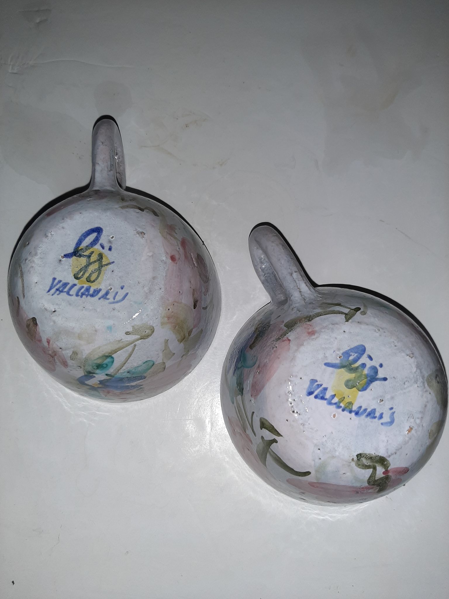 Breakfast cups jjl Vallauris artistic ceramics