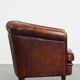 Cowhide Leather Club Chair in English Style