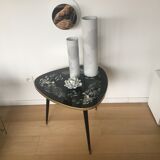 Coffee table vintage tripod feet compass
