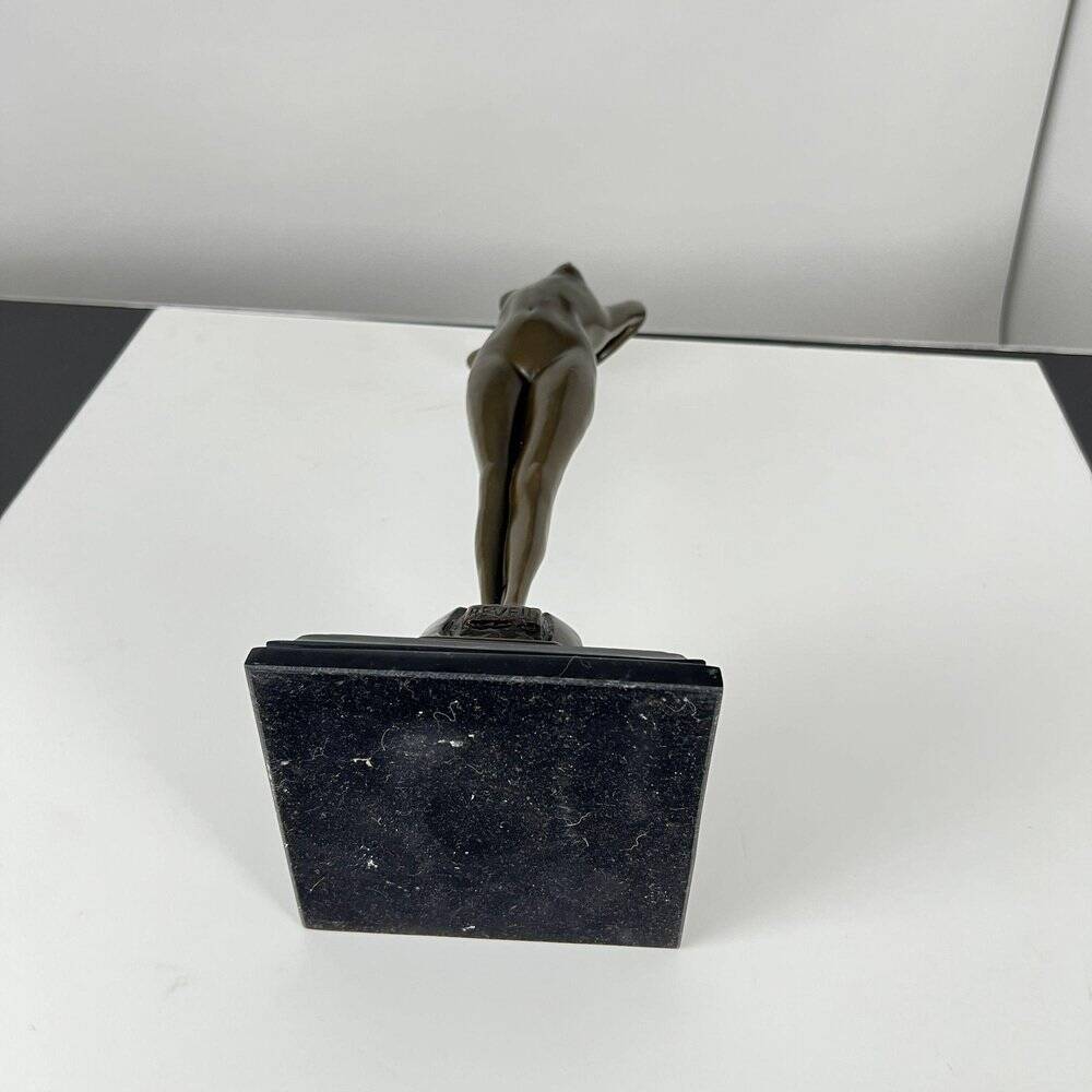 Philips, Art Deco Sculpture of a Nude Woman, 20th Century, Bronze