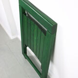 Vintage green folding chair