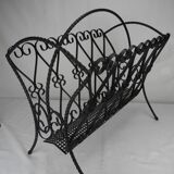 vintage wrought iron magazine rack Chaty Vallauris