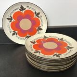 8 Gien cheese plates