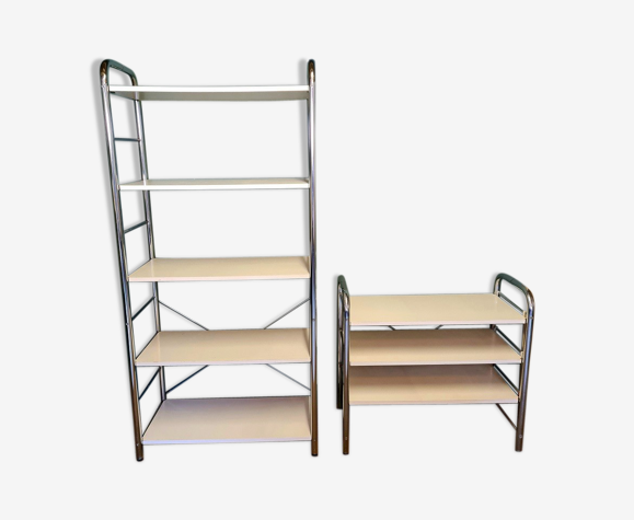 Set d'étagères chrome