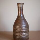 Vase en grès de l'abbaye de Fontgombault, vase décoratif, pot à fleurs, collection, 70's