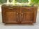 Vintage Parisian art deco sideboard in solid wood and black marble 180cm