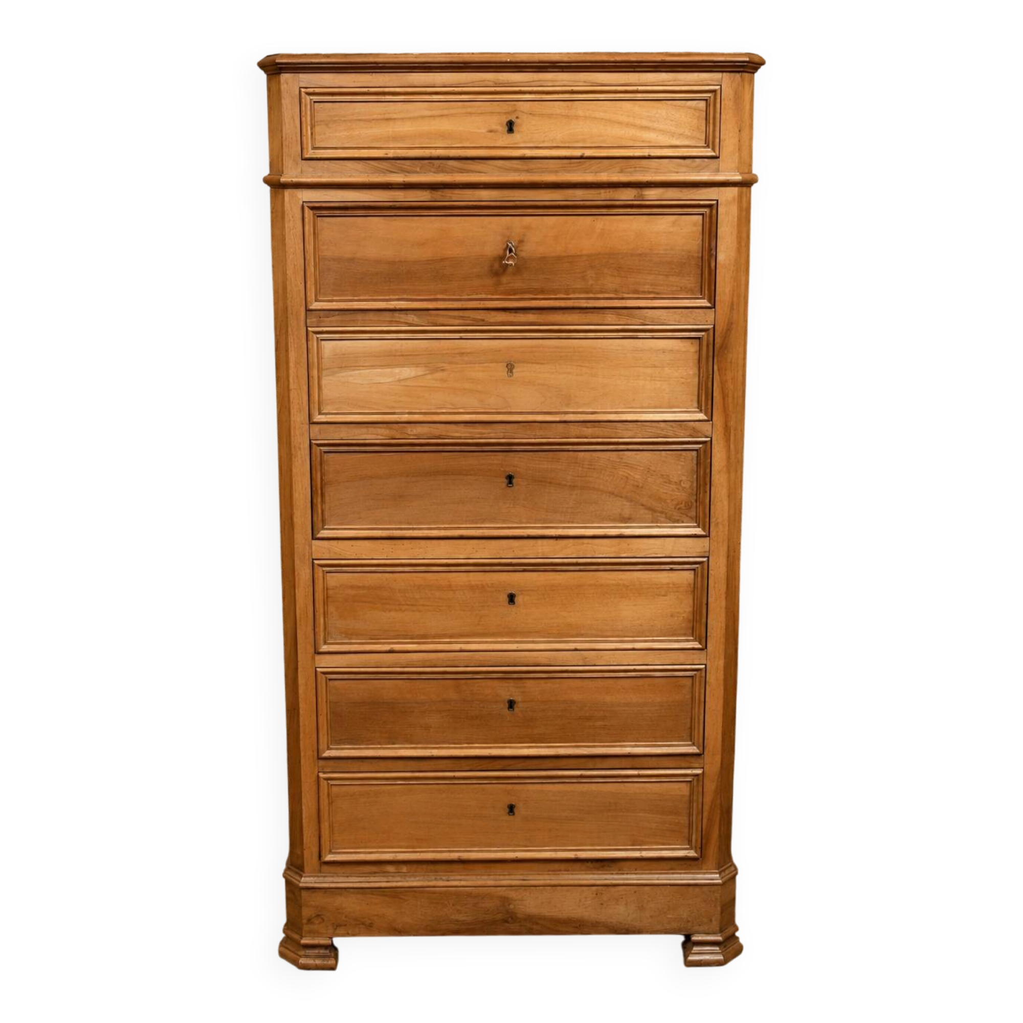 Walnut weekly secretary – Louis-Philippe period, 19th century
