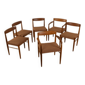 Chaises de salle à manger des années 1960, Bramin