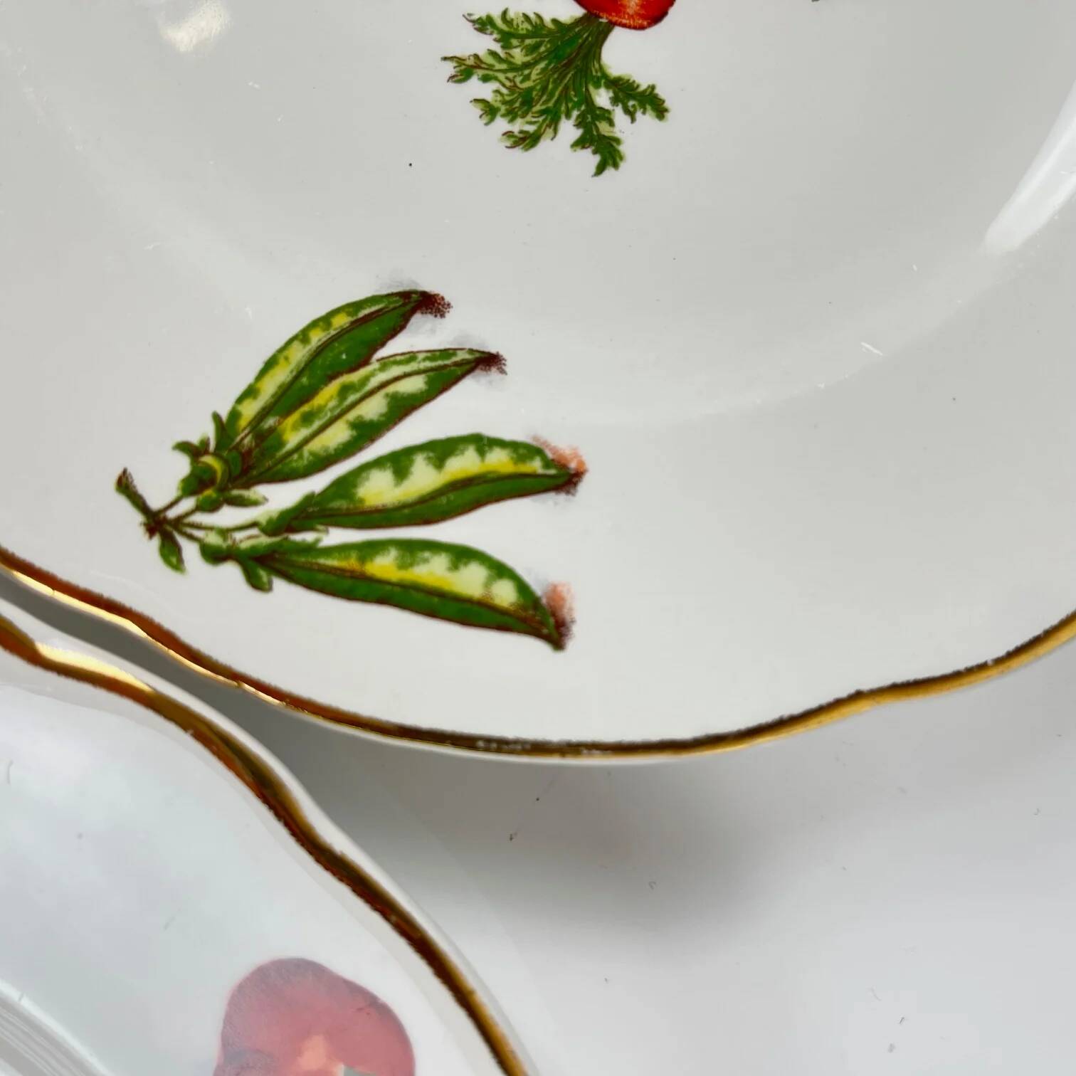 Set of 6 KG Lunéville "Le Potager" dessert plates, 1950/70