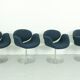 Set of 4 Swivel Little Tulip Dining Chairs by Pierre Paulin for Artifort, 1