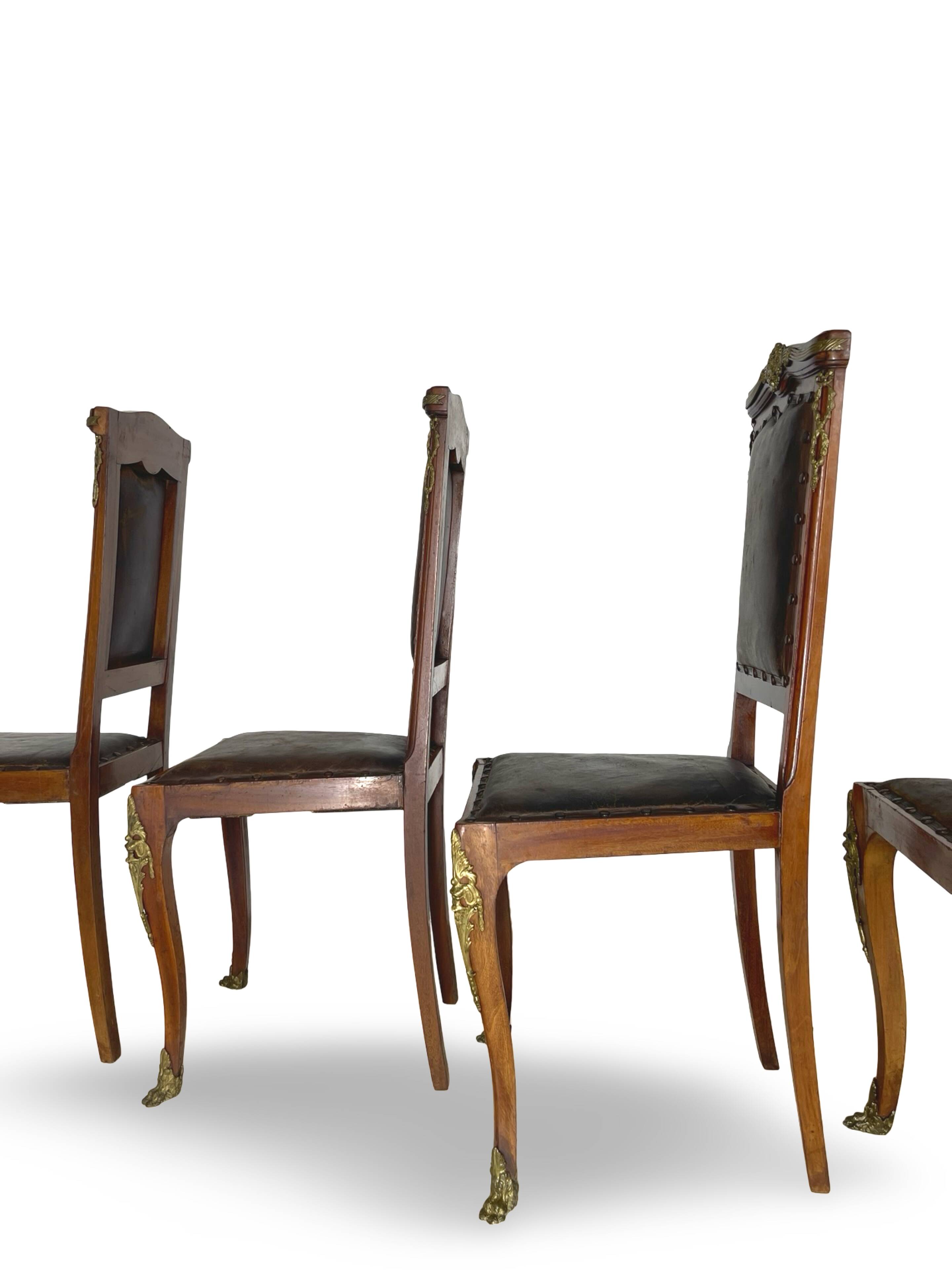 Italian art deco dining chairs 1920s