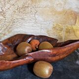 Antique XXL carved solid wood leaf cutter