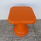 "Selup" orange plastic stool, pure 1970s design, France.