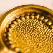 6 Vintage Solid Brass Door Plates Wall Hanging