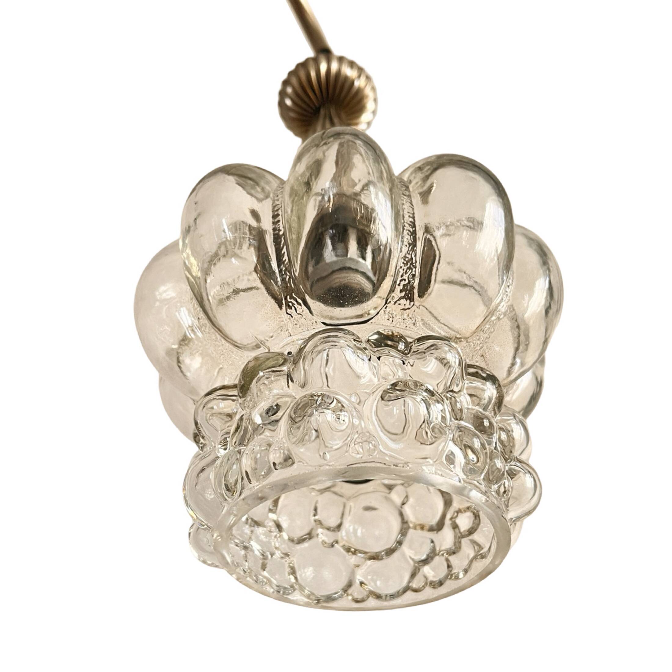 Mid-century modern cascade chandelier veb narva leuchten, germany, 1970s.
