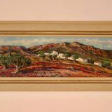 Original Swedish Oil on Canvas – “Bergsby Taragona” by Henry Eldin