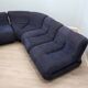 Claudio Vagnoni "Pagru" modular sectional sofa for 1P, 1970s (5 Pieces)