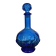 Round Electric Blue Bottle