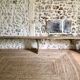 Banc de ferme ancien en bois, rénové