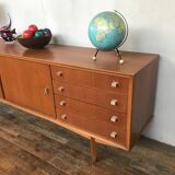 Scandinavian enfilade, 1950 design, vintage teak