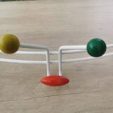 Large vintage coat rack in POP colors