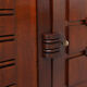 Art Deco carved geometric sideboard by Charles Dudouyt in oak, France ca. 1