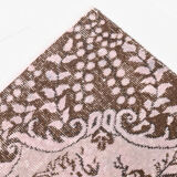 5x9 Light Pink Handmade Wool Turkish Rug 266x157Cm