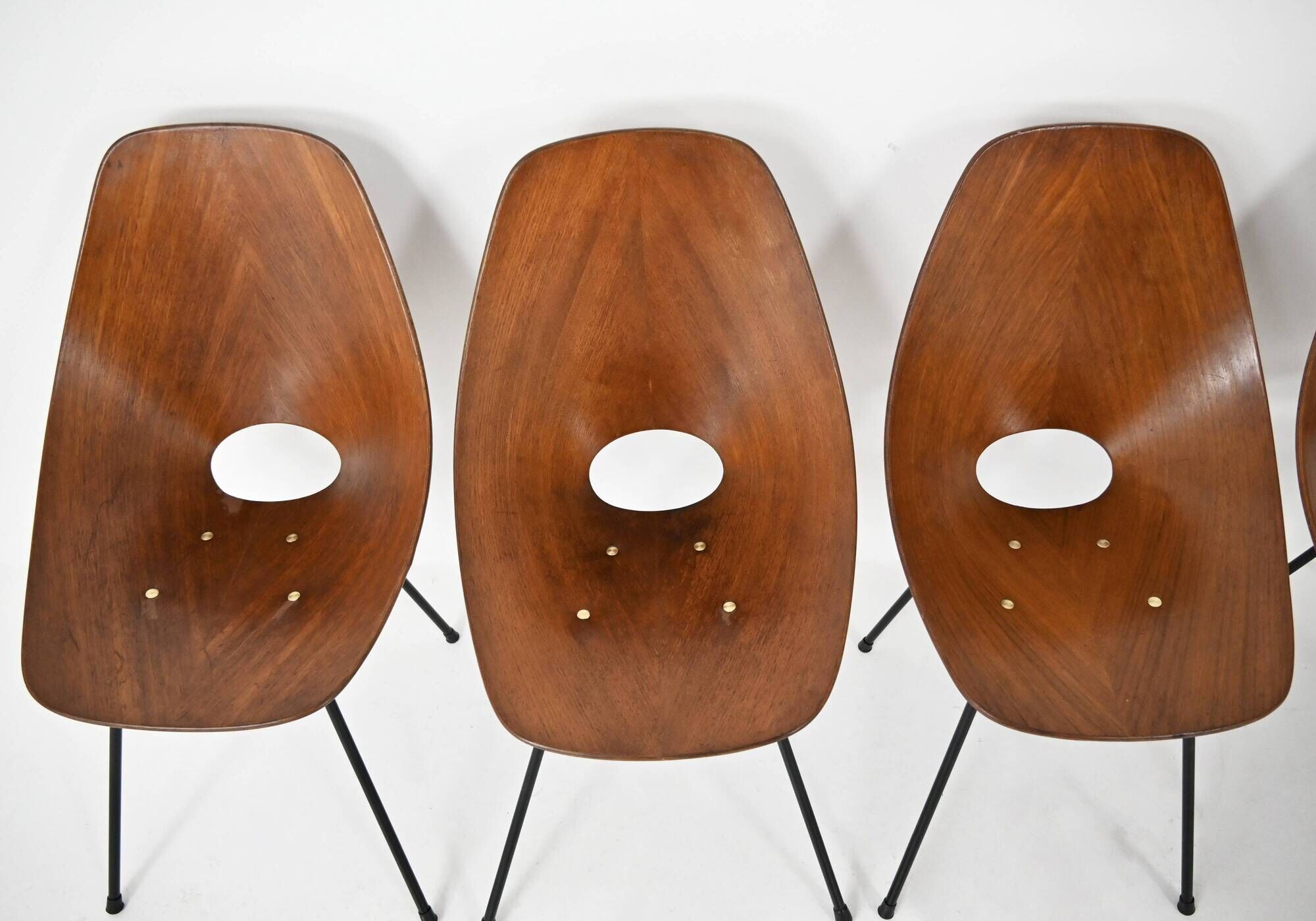 6 "Medea" chairs by Vittorio Nobili for Frattelli Tagliabue, 1950s