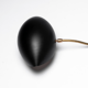 Sculptural wall lamp in brass and black metal 60 's