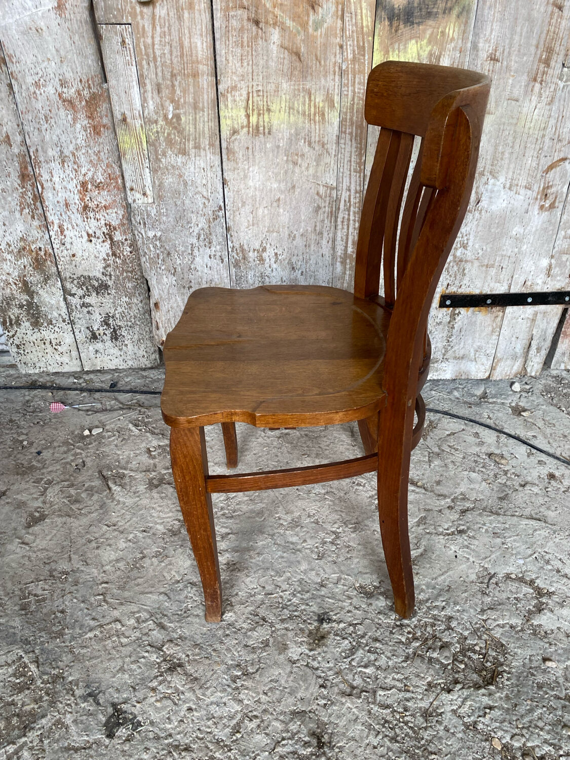 Vintage 1930s Solid Oak Office Chair