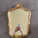Golden baroque mirror