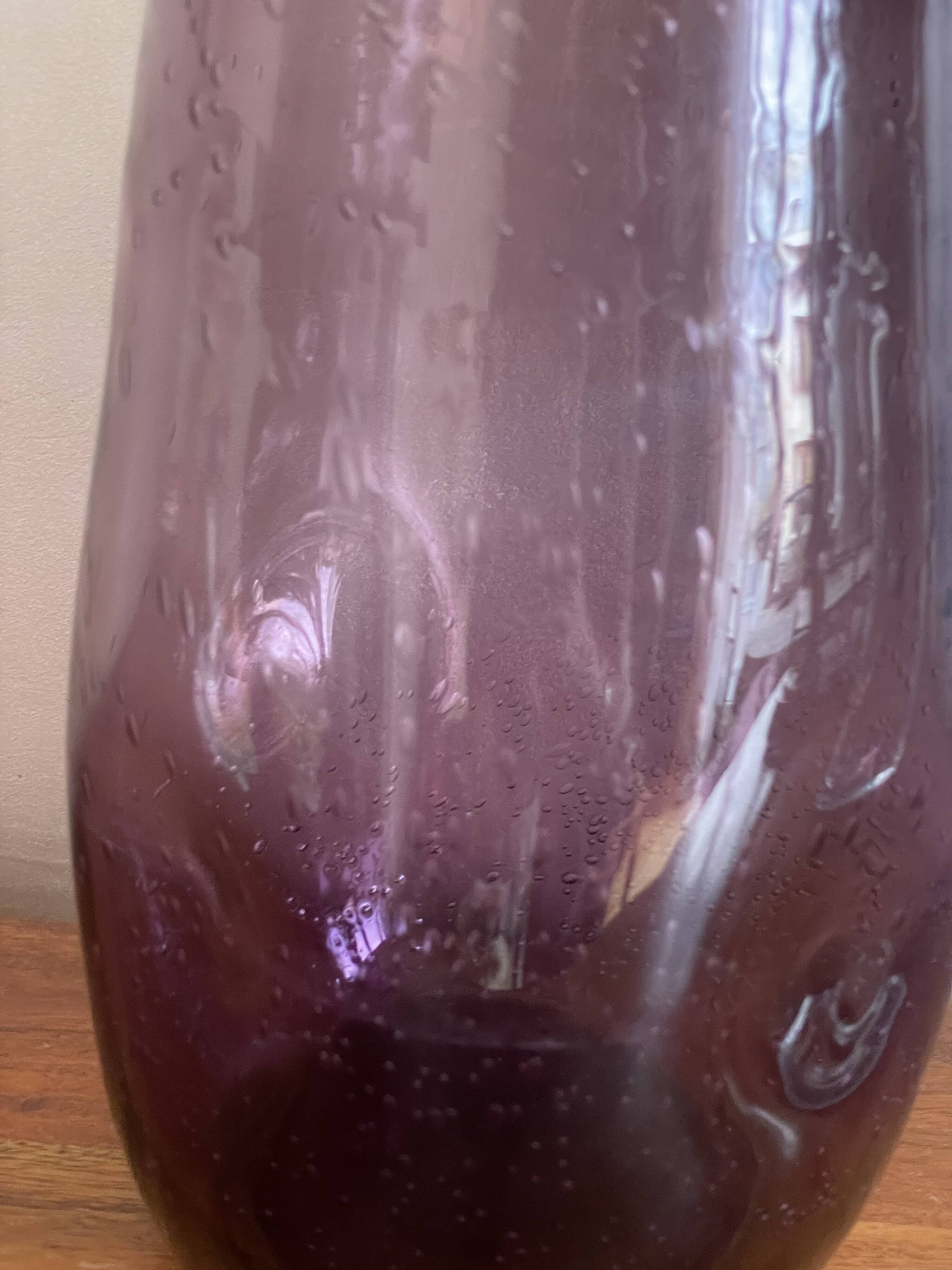 Large Biot glass vase