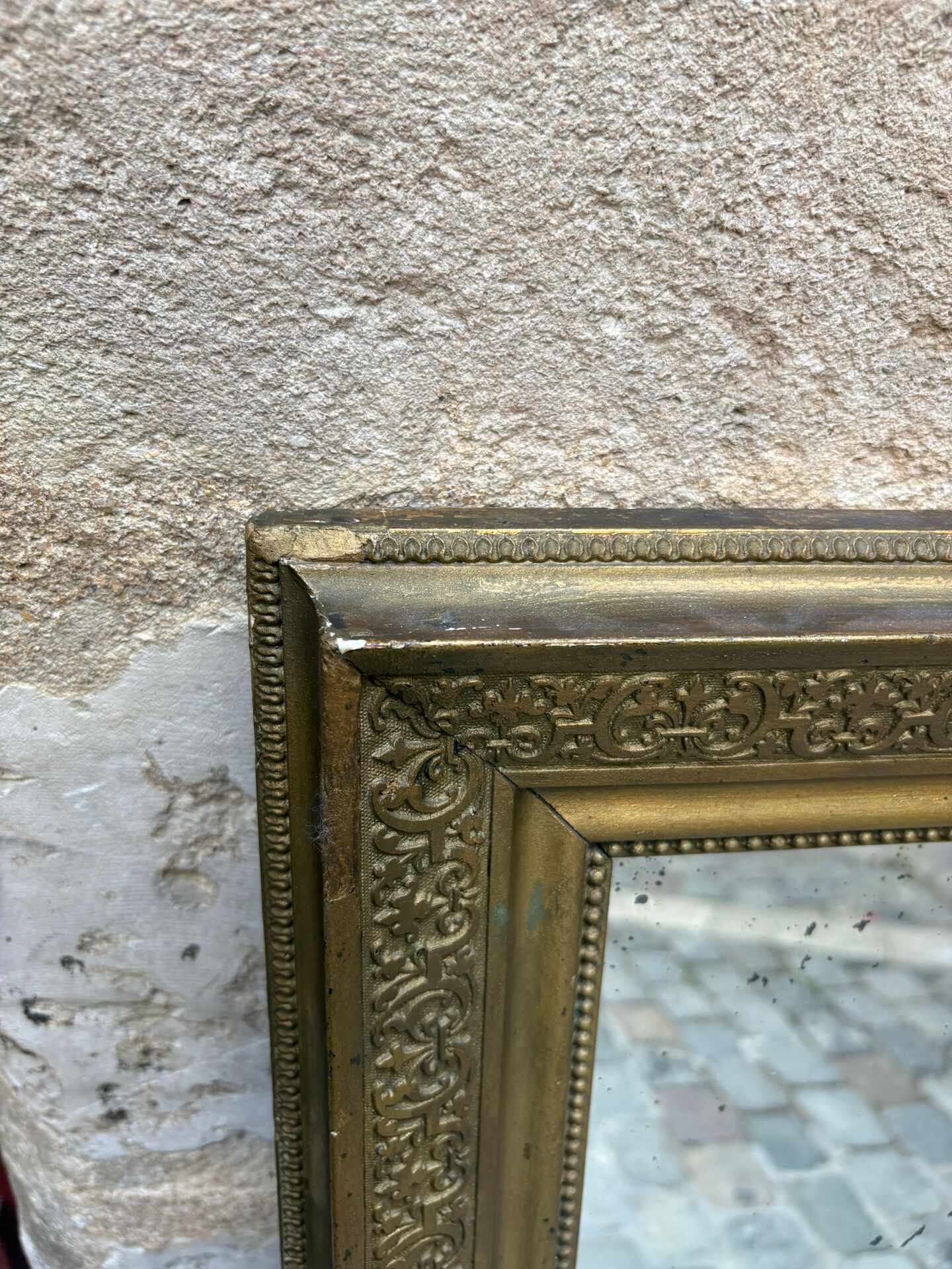 Antique gilded mirror