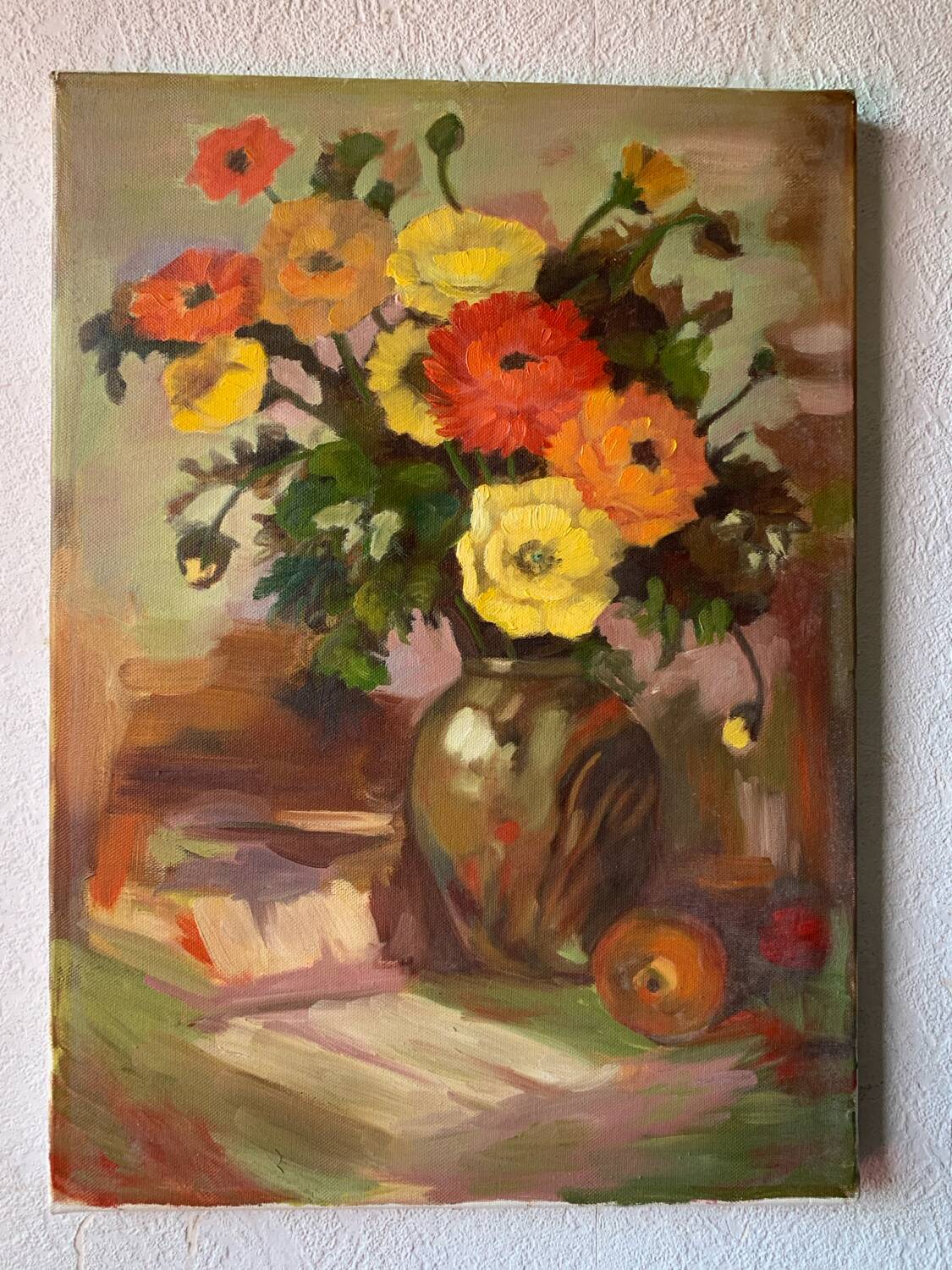 Oil painting on canvas still life