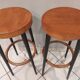 Suite of 4 stools from bar bistrot baumann vintage 1960s