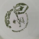 Assiettes creuses fleuries – Faïencerie San Marco, Italie – années 80