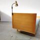 Vintage Scandinavian bed and lamp signed NK 1959