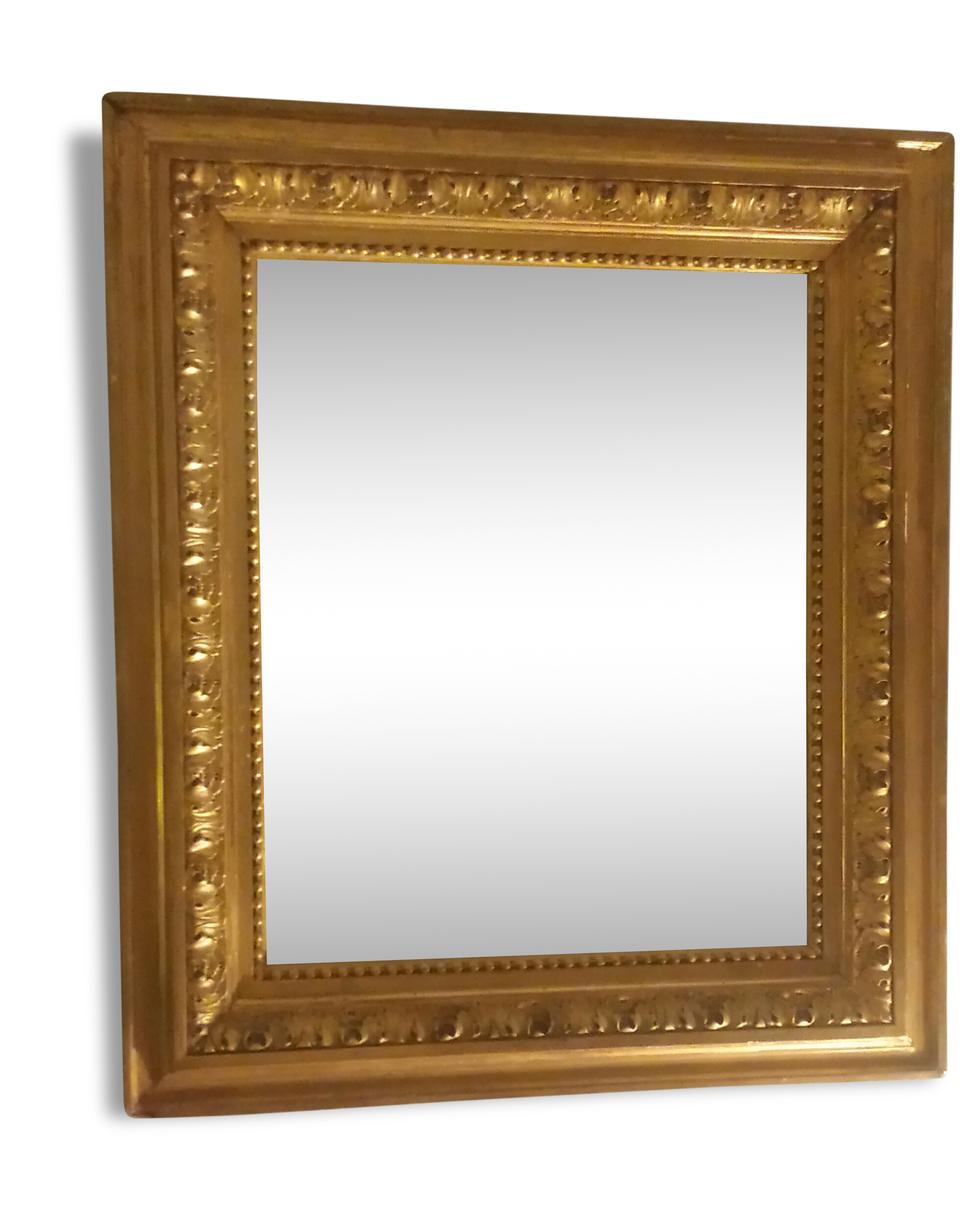 Gold wood mirror
