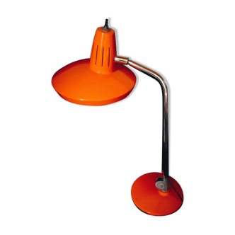 Lampe de bureau vintage Fase orange articulée