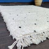 Beni Ouarain Berber Rug with Black Polka Dots