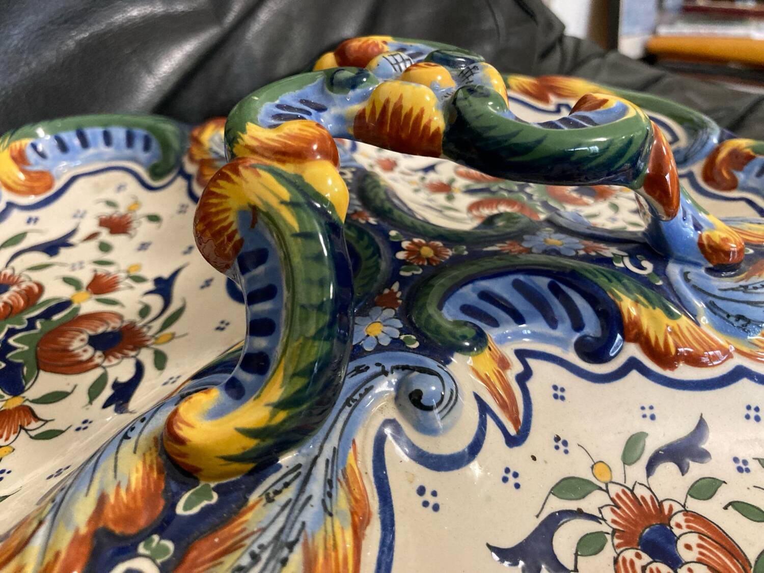 Serving dish in old Rouen