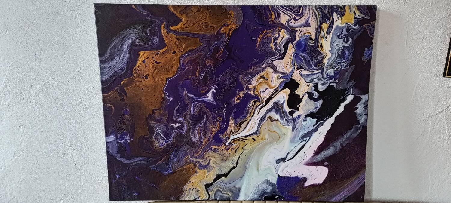 Abstract oil painting